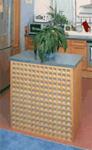 Holzgitter-Sideboard